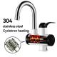 3300W 304 Stainless Steel Electric Hot Water Heater Tap For Bathroom Hot Water Supply