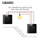 82Type FR Standard Wall Light Cross Switch 250V 10A 2000W 1 Gang 2 Way Push Switch Suitable Round Installation Box