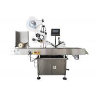 Small Horizontal Label Applicator Machine , Automatic Vial Labeling Machine