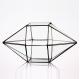 Diamond Shaped Clear Glass Vase , Durable Geometric Terrarium Glass Vases