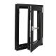 Professional Black Casement Windows with Heat Insulation Advantage and Security Mesh