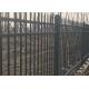 Tubular steel ornamental garden Hercules Fence 1200mm height x 2450mm width Stain Interpon Powder
