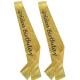 Yellow / Rose Red Custom Award Ribbons Ink Printing For Birthday Party