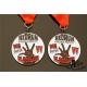 Black Nickle Custom Award Medals With Woven Ribbon Medaille For Club