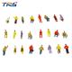 1:100 scale ABS plastic model painted figures model people 2cm for model