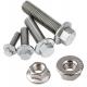 Aluminum Alloy Hex Flange Bolts And Nuts M6 M7 M8 M10 Zinc Plated Metric Threaded