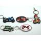 Car motorcycle exhibition promotional gifts promotional key chains soft pvc key rings custom car series keychain supply