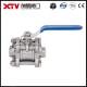 Xtv 3PC 3/4 Inch Stainless Steel Butt Weld Ball Valve Made in for Thread End to End