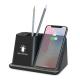 2022 New Arrival USB And Type C Output Wireless Fast Charger Pen Holder With Wireless Charger