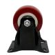 Red Polyurethane Light Duty Swivel Caster Furniture Cart Wheel 1.5 Inch