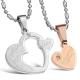New Fashion Tagor Jewelry 316L Stainless Steel couple Pendant Necklace TYGN216