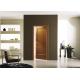 House Model Open Inside Swing Solid Wood Doors Customized Color With Knobs / Locks