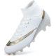 YEFDG High Tops Soccer Cleats Football Spike Shoes Anti Slip Wear Resist