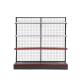 High Quality Single-Sided Supermarket Gondola Shelf Heavy Duty Cold-Rolled Steel Grid Goods Display