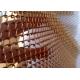 Corrosion Resisting Coil Metal Mesh Drapery 1.2mm For Interior Decoration