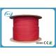 PVC Sheath Red Cat 7 Lan Cable For Analog And Data Video High Strength