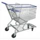 4 Wheels Metal Shopping Trolley Movable Unfolding Hand Wire Grocery Cart