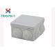 Light Grey 85 * 85 * 50 Size Armoured Cable Junction Box Waterproof Protection