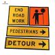 Construction Warning  Reflective Traffic Sign 900 X 900mm Reflective Stop Signs