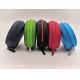 Colorful Hard Shell Round EVA Earphone Case Zipper Closed Protective Case Durable