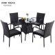Metal Rattan Garden Furnitures Patio Sets Dining Chair Table 80cm