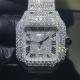 Luxury Moissanite Diamond Watch  VVS Moissanite  Iced Out Moissanite Bust Down