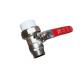 Floor Heating Plumbing Valves Red Handle PPR Outer Wire Joint 25*1 Inch