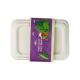Biodergadable Sugarcane Bagasse Food Container Pulp Molded Harmless Disposable