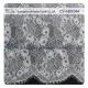 Big Bridal Eyelash Chantilly Lace Trim / Scalloped Lace Fabric