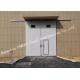 Sectional Horizontal Sliding Industrial Garage Doors With Access Pedestrian Door For Workshop