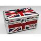 Aluminum Union flag storage box Alu LP carry case portable ABS instrument case