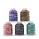 Plastic Cone Material Multi Color Rainbow High Tenacity Polyester Sewing Thread Spool