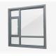 80mm Seamless Welded Thermal Break Aluminum Casement Glass Windows For Folding Screen