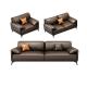 Office Conference Room Sectional Sofa Set 1 1 2 with Tea Table in Italian Design Leather