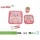 Adorable Cartoon Owl Bamboo Disposable Dinnerware Smooth Surface For Childrens