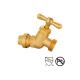 Brass Boiler Drain Valve Quick Connected With Zinc Alloy Handle Solder Threaded Heavy Duty