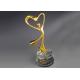 Elegant Design Standing Metal Trophy Cup Gold Plated For Dancing Winners