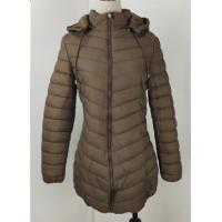 Grey Winter Padded Jacket Womens With Fur Lining Long Style M-2XL