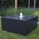 Black Surface Pool Fountain Outdoor Carbon Steel Water Feature For Garden