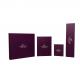 White Sleeve Purple Paper Magnet Packaging Box Square Watch Gift Box For Him