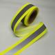 Highlight Yellow Reflective Webbing For Clothes Bags Sportswear Outwear Workwear