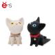 Hard PVC cat shaped door stop , cute door wedge OEM for Gift