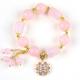 12MM 14MM Pink Rose Quartz Crystal Bead Bracelet Healing Gemstone Bracelets