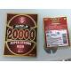 beer label metalized paper China supplier printing beer bottle labels for india market  60g 70g 75g 80g 100g high wet st
