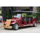 Electric Powered Vintage 8 Person Golf Cart Tour Bus With 48V DC Motor
