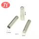 jiayang matte silver color 4.0mm cord laser logo metal tipping for pant lace  cord aglets tipping