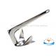 Galvanized Plow Style Marine Mooring Equipment , Stainless Steel 316 Plow Anchor for Ship