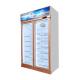 Commercial Visible Glass Door Freezer with 5 adjustable shelves