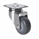 Grey Chrome Plated 2.5 80kg Plate Swivel PU Caster for Caster Needs and Applications