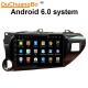 Ouchuangbo car radio gps navi video android 6.0 for Toyota Hilux with dual zone SWC USB AUX bluetooth